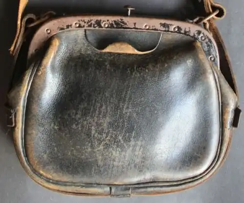 Straßenbahnschaffner Ledertasche 1910 mit Tragegurt (6000)