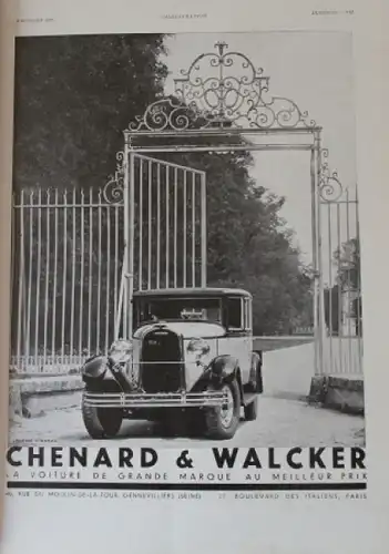 "L'Illustration - L'Automobile et le Tourisme" 1931 Automobil-Magazin (2483)
