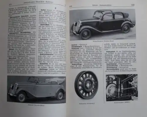Georges "Wörterbuch der Kraftfahrt" Fahrzeugtechnik 1938 (6364)