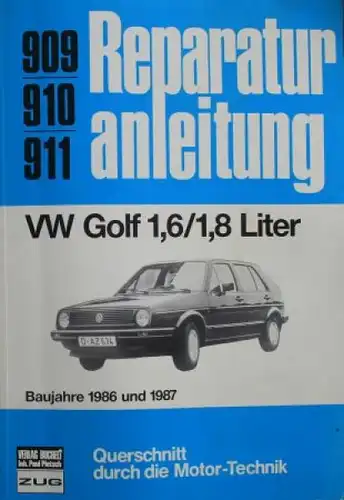 Bucheli "Volkswagen Golf" 1988 Reparaturanleitung Band 909 (6385)