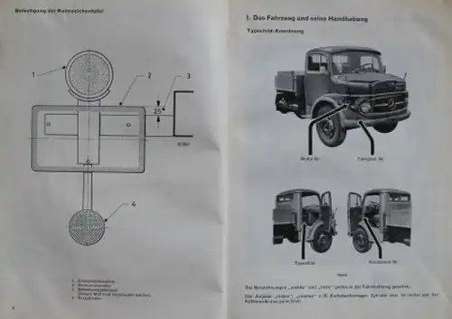 Mercedes-Benz LA 328 Lastwagen Kurzhauber 1963 Betriebsanleitung (6441)