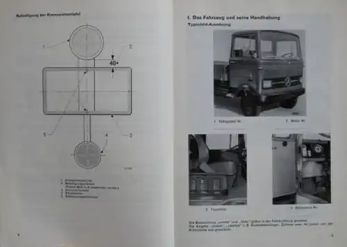 Mercedes-Benz LP 800 Frontlenker-Lastwagen 1966 Betriebsanleitung (6449)