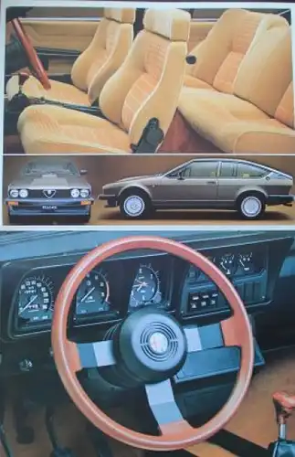 Alfa Romeo GTV 6 2.5 Modellprogramm 1980 Automobilprospekt (6503)