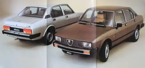 Alfa Romeo Alfetta Modellprogramm 1982 Automobilprospekt (6507)