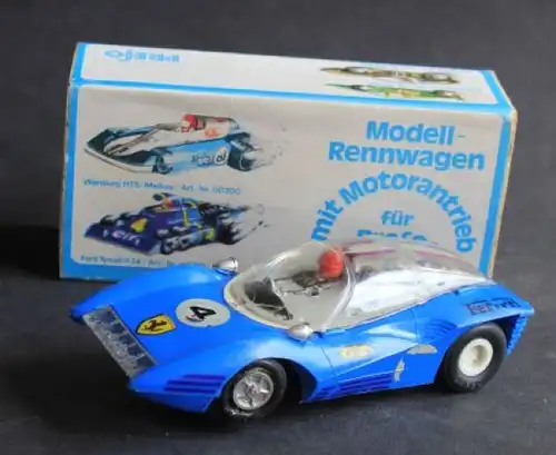 Prefo Ferrari P5 Rennbahnmodell 1970 mit Motor in Originalbox (6525)