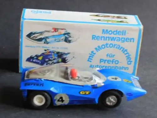 Prefo Ferrari P5 Rennbahnmodell mit Motor in Originalbox (6525)
