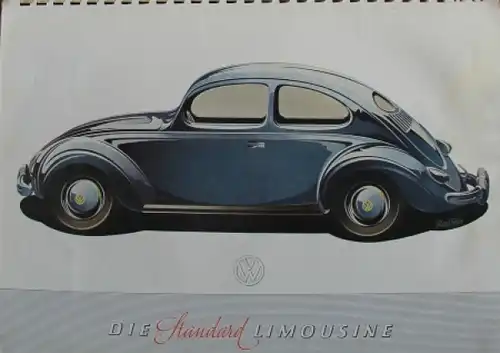 Volkswagen Käfer Modellprogramm 1951 Reuters Motive Automobilprospekt (9247)