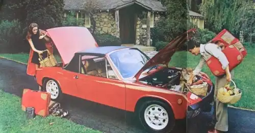 Porsche 914 "For the fun of it" Modellprogramm 1973 Automobilprospekt (1186)