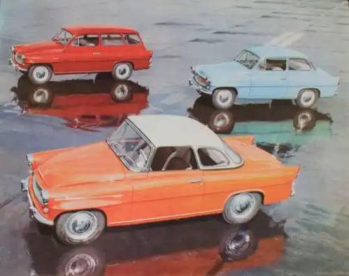 Skoda Octavia Modellprogramm 1959 Automobilprospekt (0931)