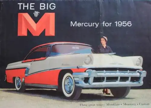 Ford Mercury Modellprogramm 1956 "The Big M" Automobilprospekt (3846)