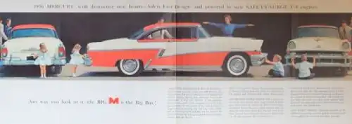 Ford Mercury Modellprogramm 1956 "The Big M" Automobilprospekt (3846)