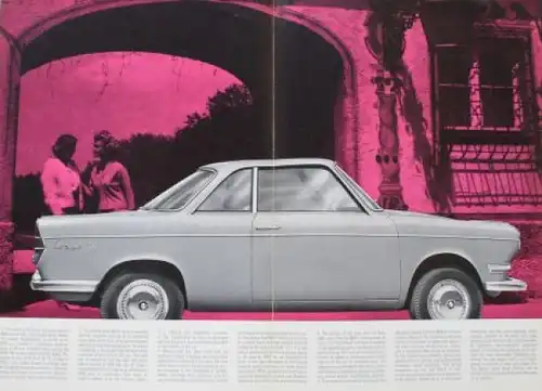 BMW 700 Coupe Modellprogramm 1959 Automobilprospekt (3861)