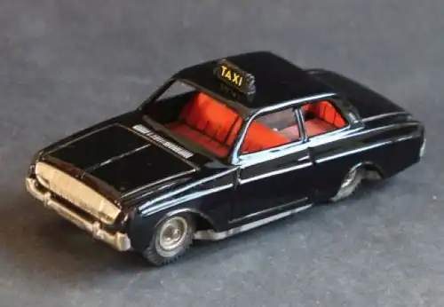 CKO Kellermann Ford Taunus 17M Taxi 1970 Blechmodell mit Friktionsantrieb (5636)
