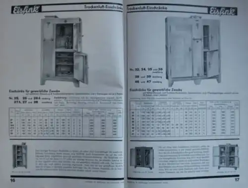 Eisfink Kühlmaschinen-Werbekatalog 1935 Industrie-Jahrbuch (5692)