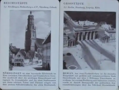 Ravensburger Spiele "Deutsches Land" 1936 Kartenspiel (5699)