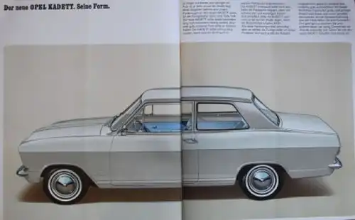 Opel Kadett Modellprogramm 1967  "Der neue Kadett" Automobilprospekt (5710)