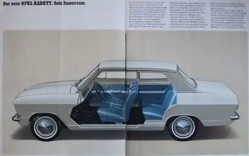 Opel Kadett Modellprogramm 1967  "Der neue Kadett" Automobilprospekt (5710)