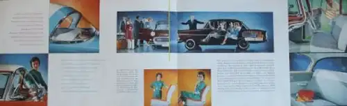 Opel Olympia Rekord Modellprogramm 1958  "Gleich sicher in jeder Hand" Automobilprospekt (5712)