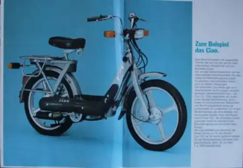 Vespa Mofas Modellprogramm 1978 "...weil Vespa Mofas mehr bieten" Motorradprospekt (5735)
