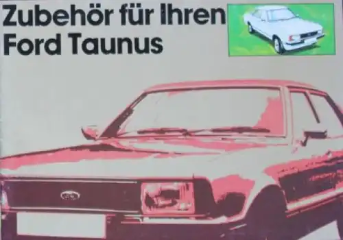 Ford Taunus Zubehörprogramm 1980 Automobilprospekt (5743)