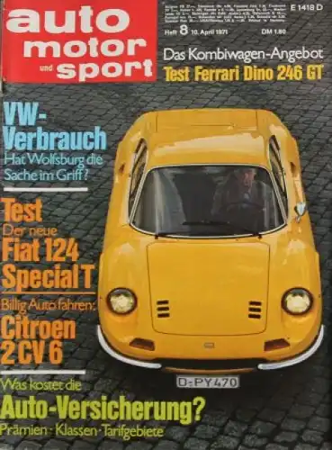 "Auto, Motor & Sport" Auto-Magazin 1971 (5872)