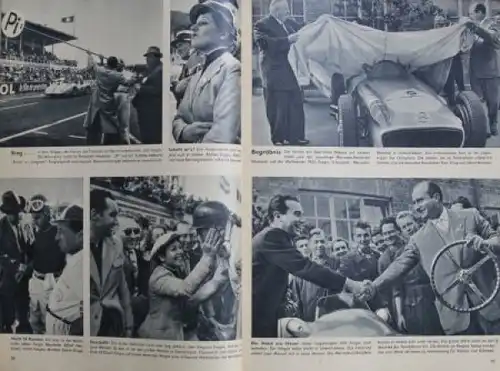 "Bertelsmann drei in einem Heft" Gesellschafts-Magazin 1956 Fangio Bericht zwei Ausgaben (5881)