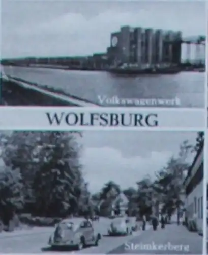 Volkswagen Wolfsburg mit VW-Werk 1951 Postkarte (5894)