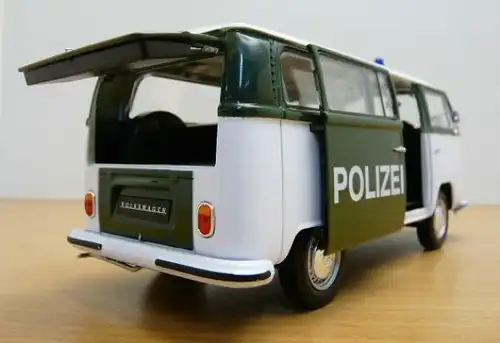NEX Volkswagen Bus T2 Polizei 1972 Metallmodell in Originalbox (5903)