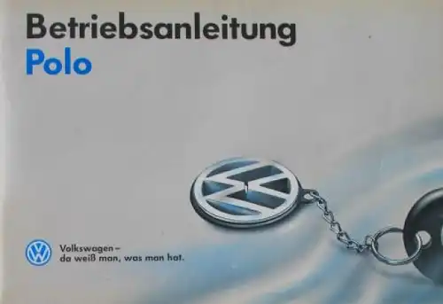 Volkswagen Polo 1993  Fahrzeugmappe mit Betriebsanleitung und Serviceheft (5916)