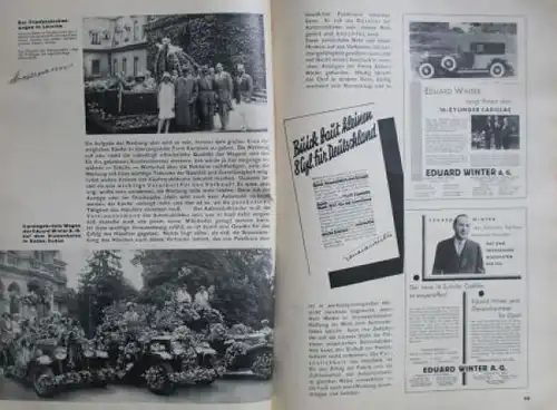 Krafthand "Eduard Winter AG - Generalvertretung der Adam Opel" Opel-Historie 1930 (5925)