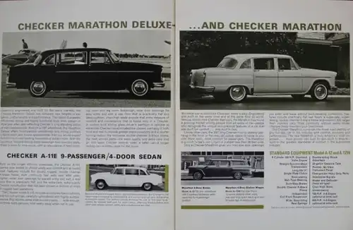 Checker Modellprogramm 1967 Automobilprospekt (5955)