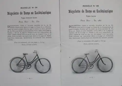 Brion Cycles Modellprogramm 1906 Fahrradprospekt (5972)