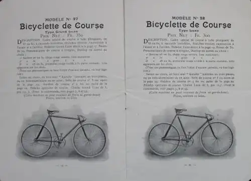 Brion Cycles Modellprogramm 1906 Fahrradprospekt (5972)