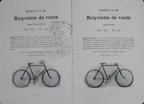 Brion Cycles Modellprogramm 1906 Fahrradprospekt (5972)