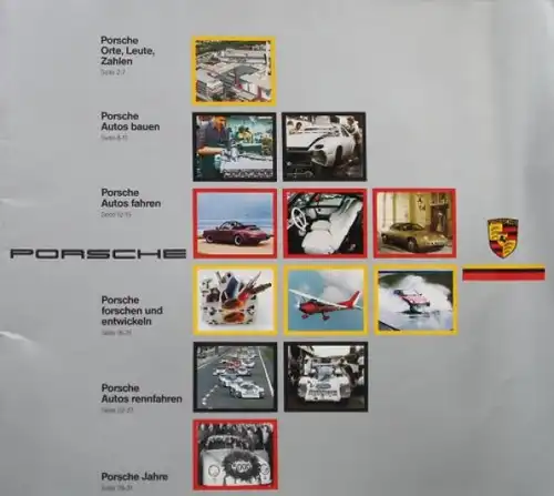 Porsche Modellprogramm 1984 "Autos fahren..." Automobilprospekt (5984)