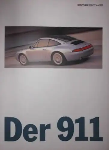 Porsche 911 Modellprogramm 1995 "Der 911" Automobilprospekt (5986)