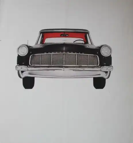 Lincoln Continental Mark II Modellprogramm 1956 Automobilprospekt (4553)