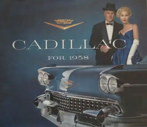 Cadillac Modellprogramm 1958 Automobilprospekt (5182)