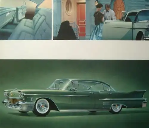 Cadillac Modellprogramm 1958 Automobilprospekt (5182)