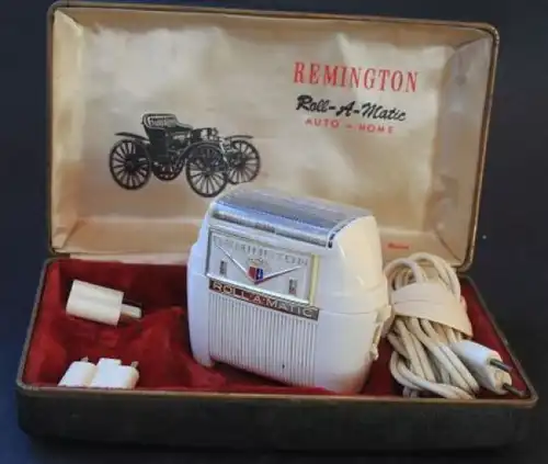 Remington Rasierapparat Roll-A-Matic Auto-Home 1958 in Originalbox (5208)