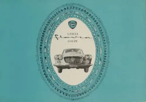 Lancia Flavia Coupe Modellprogramm 1962 Automobilprospekt (6313)