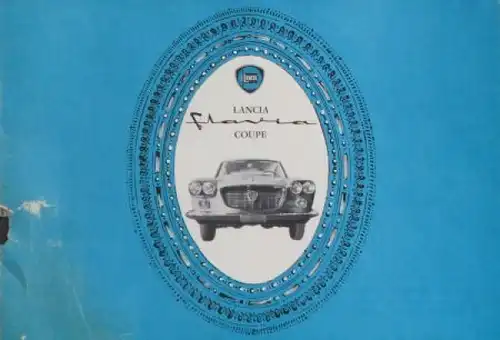 Lancia Flavia Coupe Modellprogramm 1962 Automobilprospekt (6314)