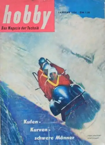 "Hobby - Das Magazin der Technik" 1954 Moskwitsch Technik-Magazin (6580)