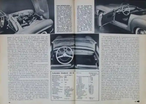 "Hobby - Das Magazin der Technik" 1954 Mercedes-Benz 190 SL Technik-Magazin (6581)