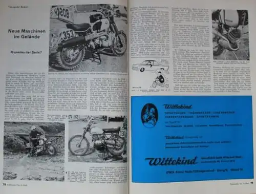 "Radmarkt - Fachzeitschrift der Zweiradwirtschaft" Zweirad-Zeitschrift 1964 (6582)