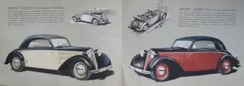 DKW Front Modellprogramm 1939 Automobilprospekt (6623)