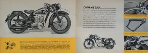 DKW Auto-Union Motorrad Modellprogramm 1939 Motorradprospekt (6624)