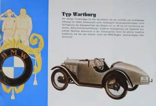 BMW Modellprogramm 1931 "Der neue mit Schwingachse" Automobilprospekt (6702)