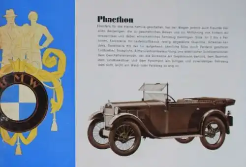 BMW Modellprogramm 1931 "Der neue mit Schwingachse" Automobilprospekt (6702)