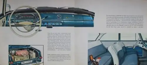 Opel Rekord Modellprogramm 1960 "Zeitbewusst und klassisch schön" Automobilprospekt (0114)